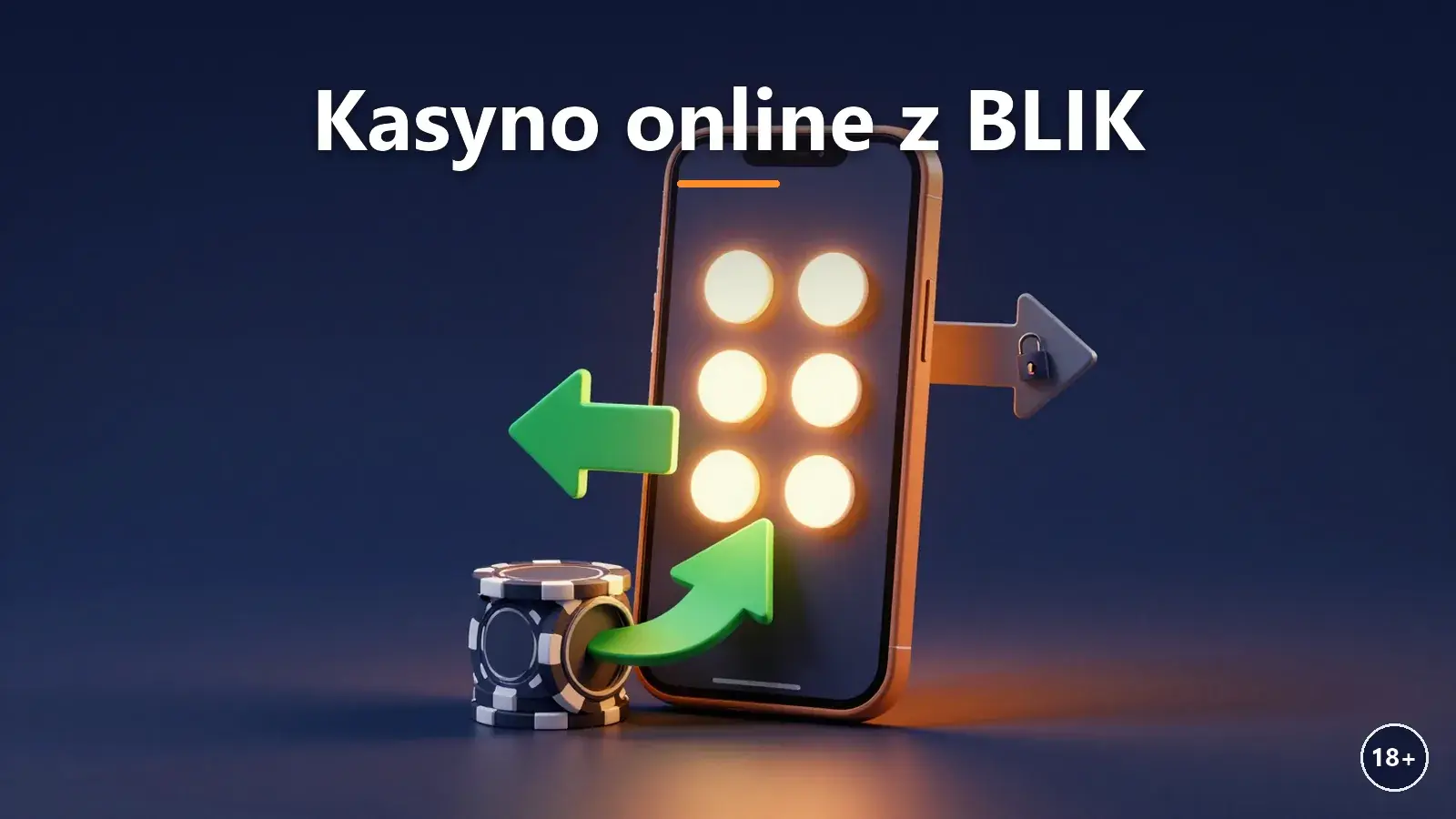 Telefon z sześciocyfrowym kodem płatności do wpłaty w kasynie online