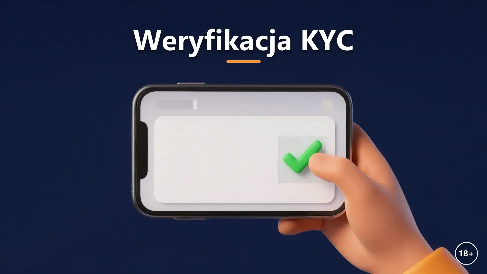 Telefon fotografujący dokument tożsamości do weryfikacji KYC